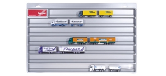 Herpa 029728 - H0 - Schaukasten, 700 x 450 x 35 mm - silber